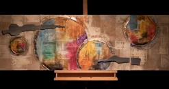 Acryl Gemälde 'Bewegte Magie' 150x50cm