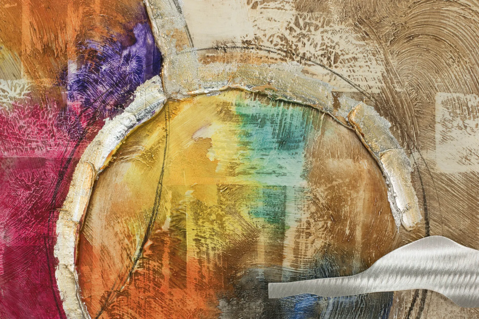 Acryl Gemälde 'Bewegte Magie' 150x50cm