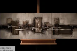 Acryl Gemälde 'Bronzezeit' 120x40cm