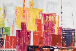 Acryl Gemälde 'City of Lights' 120x60cm