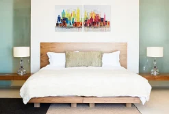 Acryl Gemälde 'City of Lights' 120x60cm