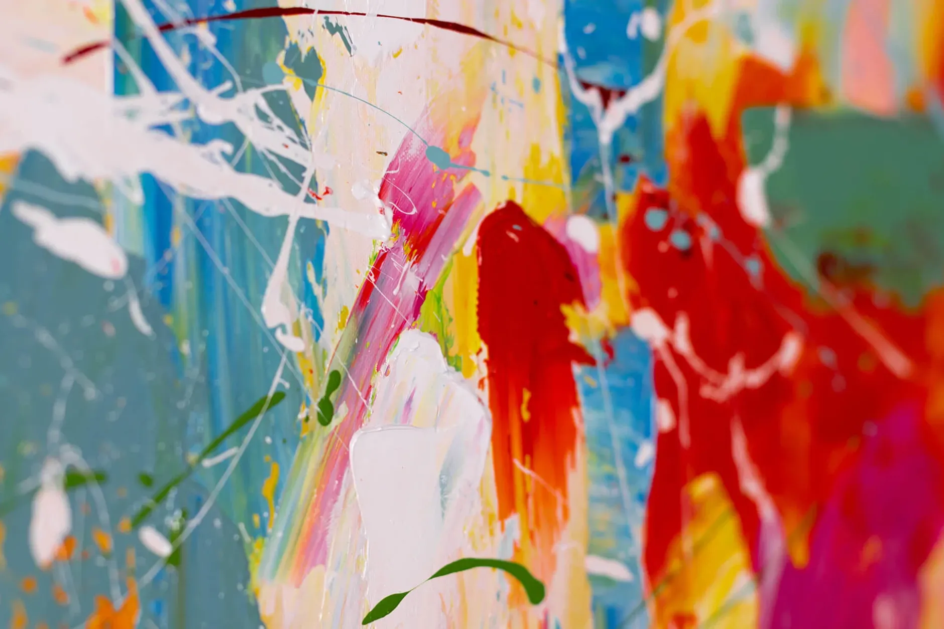 Acrylgemälde 'Colourful Life' 120x60cm | Limitierte, handsignierte Edition
