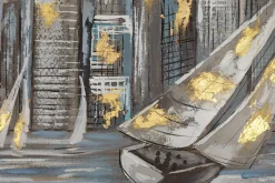 Acryl Gemälde 'Großer Aufbruch' 140x70cm