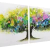 Acryl Gemälde 'Regenbogenbaum' 160x80cm