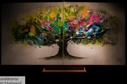Acryl Gemälde 'Regenbogenbaum' 160x80cm