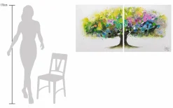 Acryl Gemälde 'Regenbogenbaum' 160x80cm