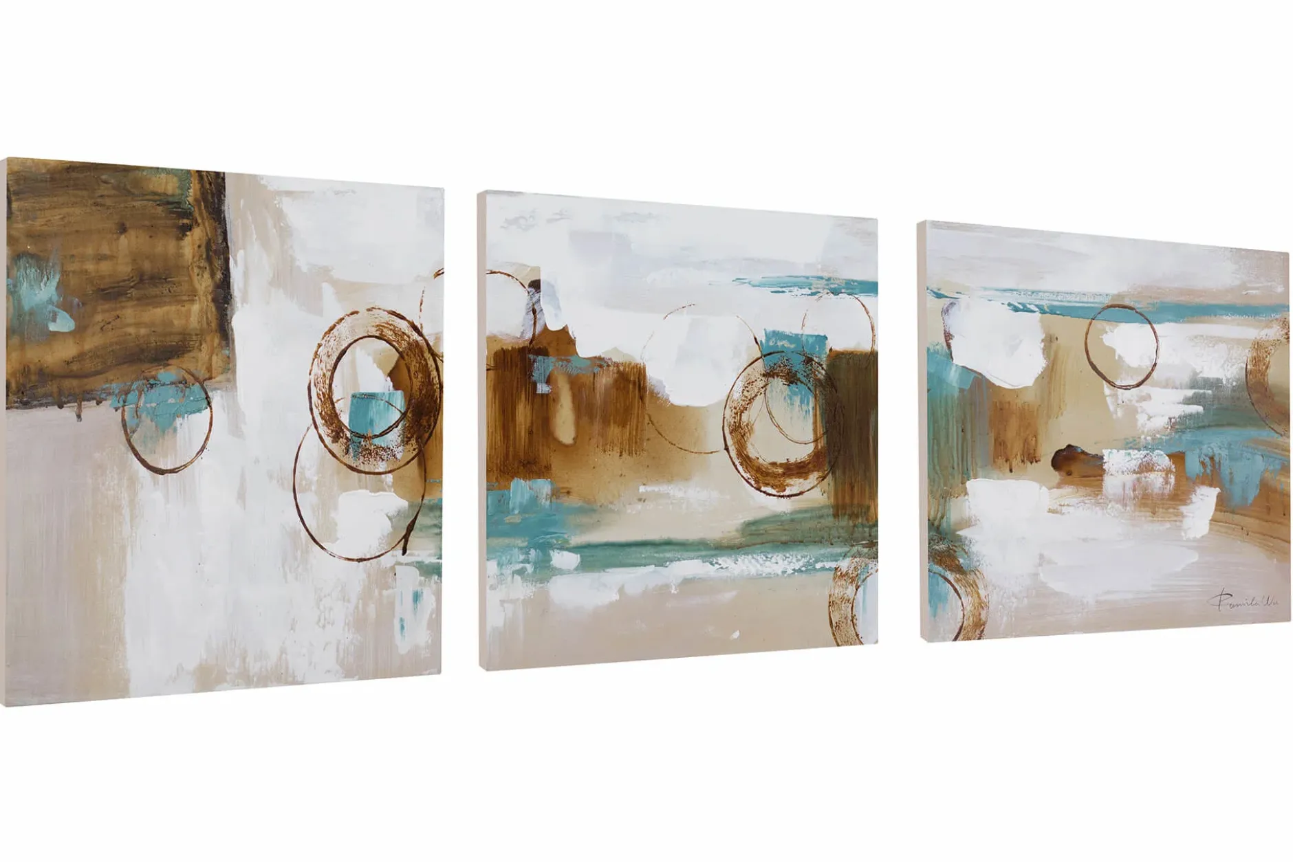 Acryl Gemälde 'Rätselhafte Aussicht' 120x40cm