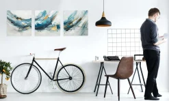 Acryl Gemälde 'Singendes Wasser' 150x50cm