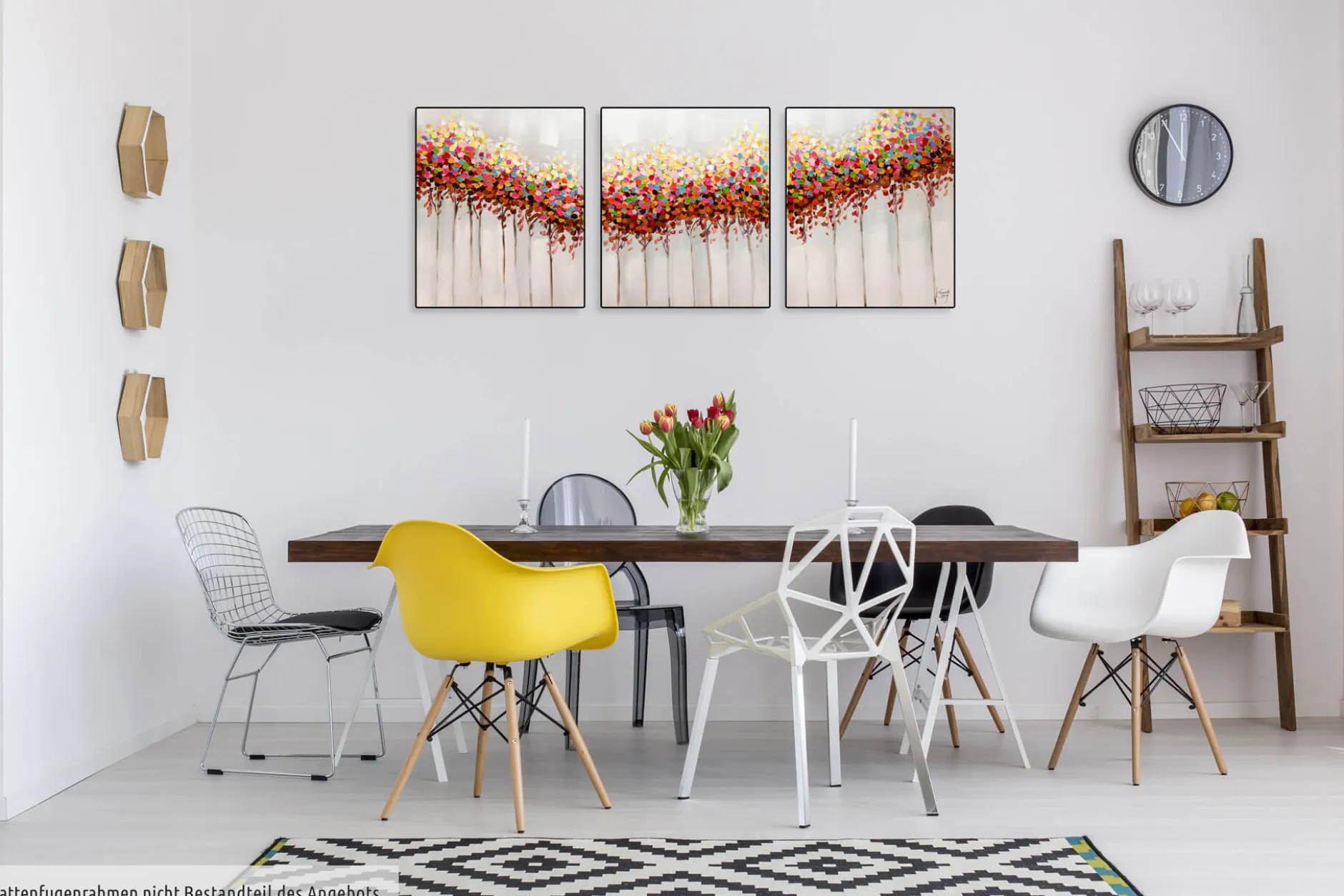 Acryl Gemälde 'Sonniges Gehölz' 150x60cm