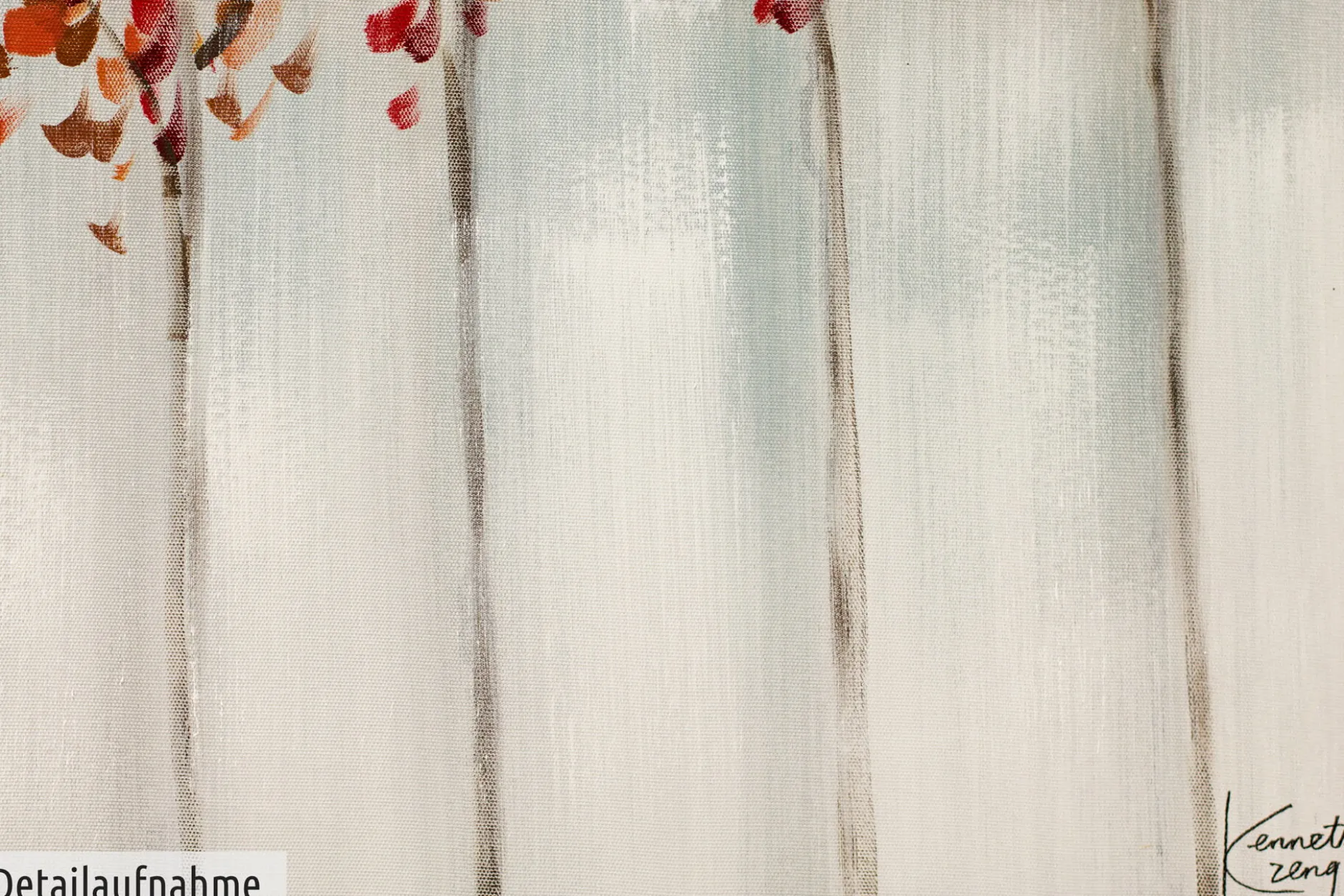 Acryl Gemälde 'Sonniges Gehölz' 150x60cm