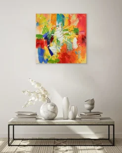 Acrylgemälde 'Through the Rainbow' 80x80cm | Limitierte, handsignierte Edition