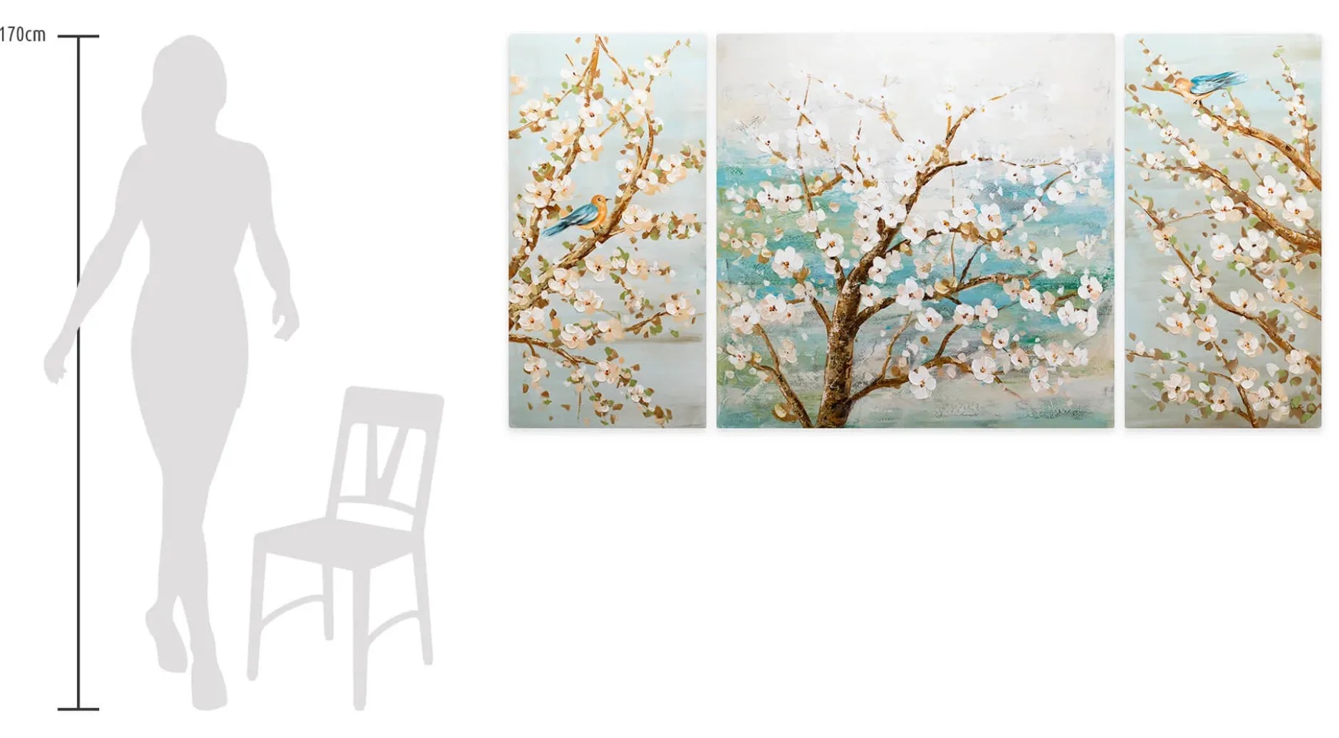 Acryl Gemälde 'Together Apart' 200x100cm