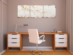 Acryl Gemälde 'Trinity of Threesome' 150x50cm