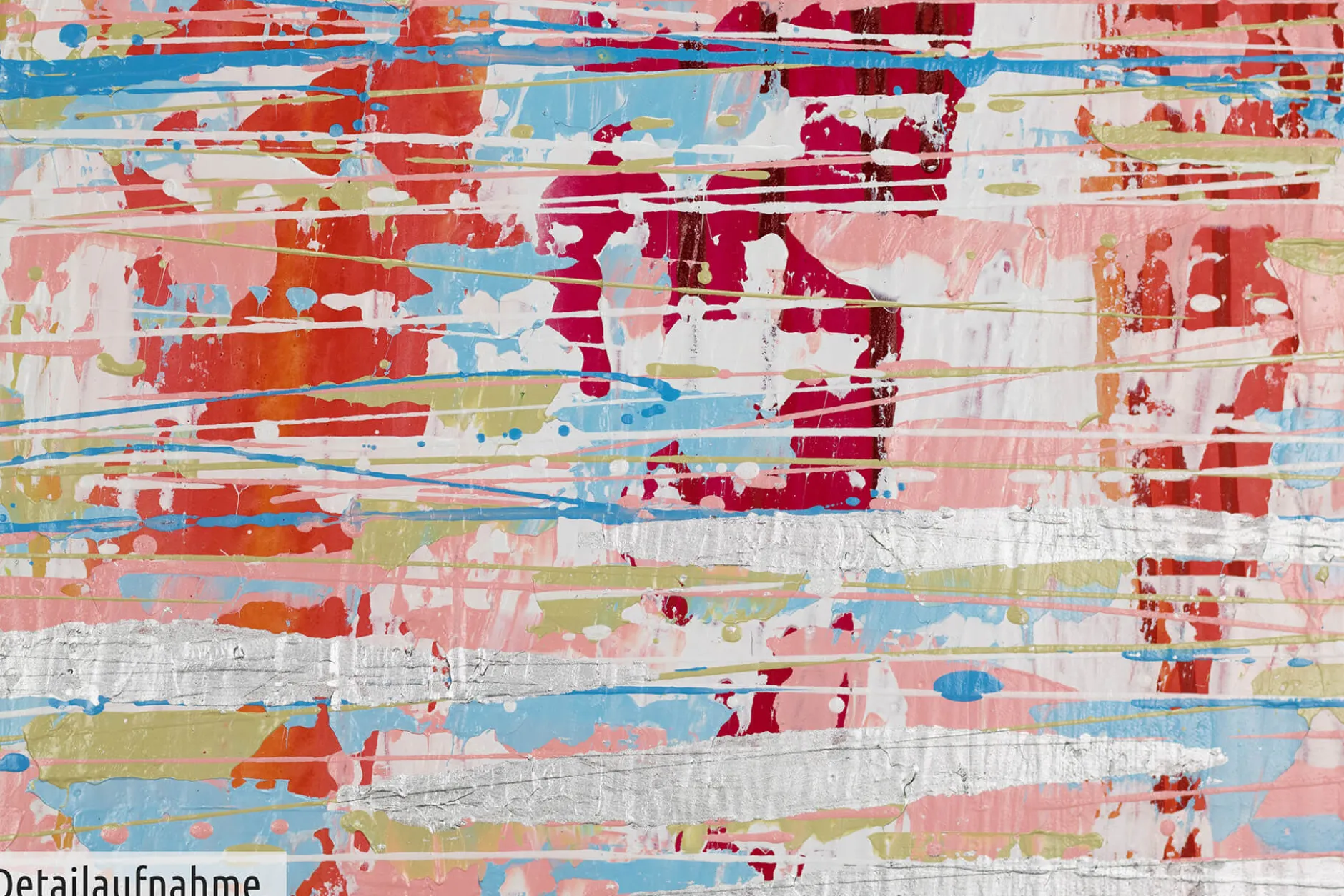 Acryl Gemälde 'Welt in Rosa' 150x50cm