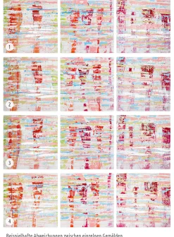 Acryl Gemälde 'Welt in Rosa' 150x50cm