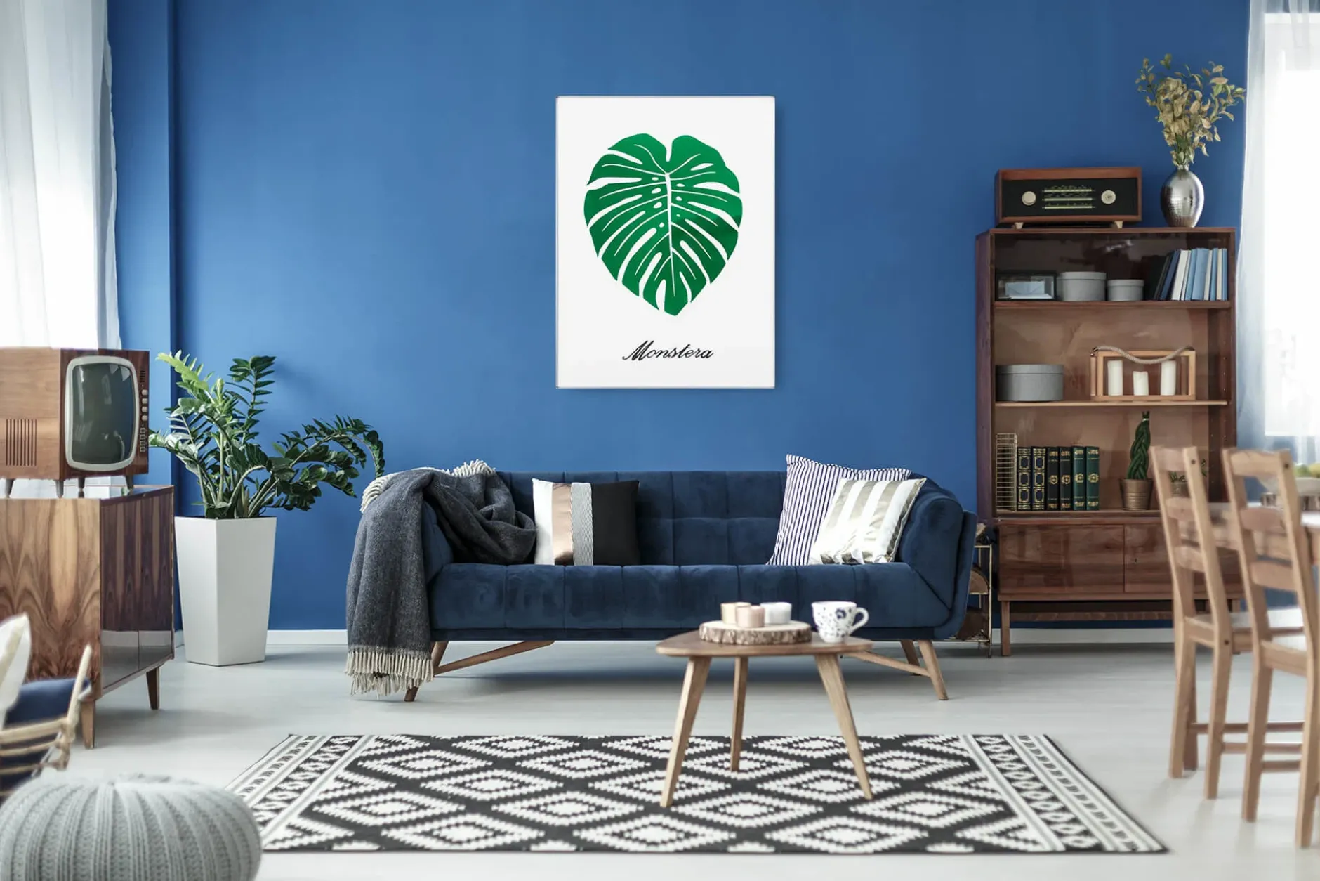 Acryl Wandbild 3D 'Liebe im Blatt' 60x80cm