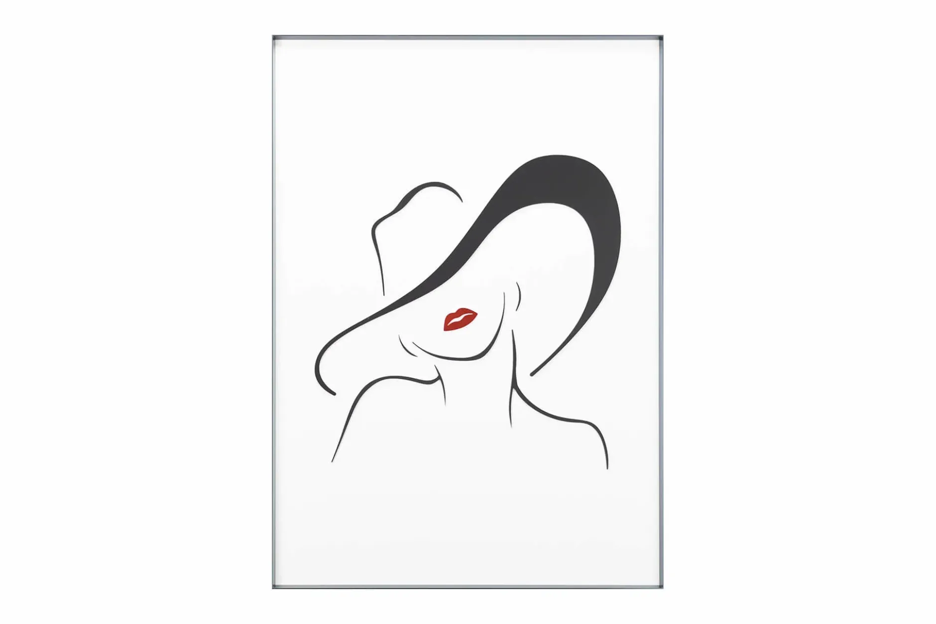 Acryl Wandbild 3D 'Modische Trendsetterin' 50x70cm