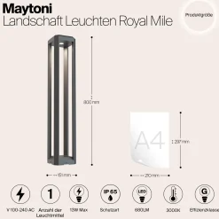 Außenlampe 'Royal Mile 2'