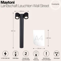 Außenlampe 'Wall Street 2'