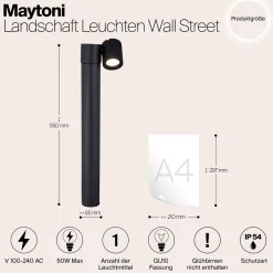 Außenlampe 'Wall Street 1'