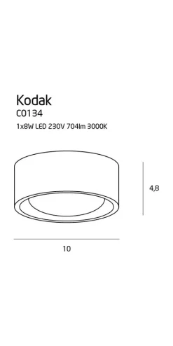Deckenleuchte 'Kodak 1W'