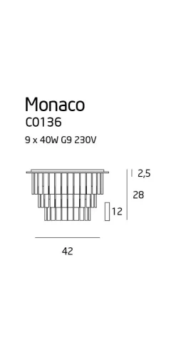 Deckenleuchte 'Monaco 1S'