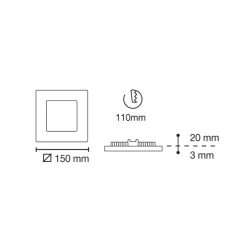 Deckenleuchte 'Novo Lux 4GY'