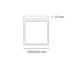 Deckenleuchte 'Prim 1WH'