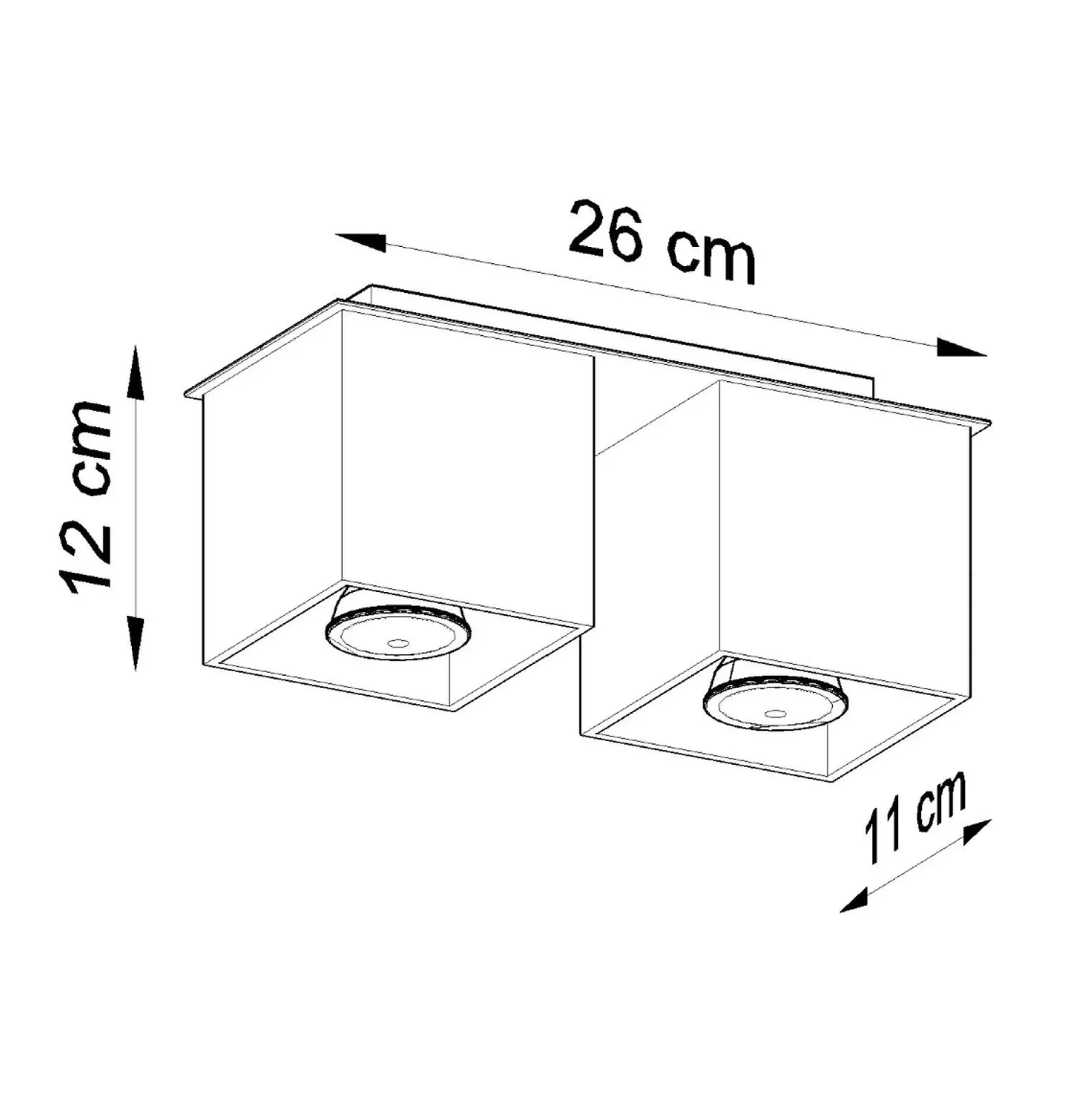 Deckenleuchte „QUAD 2“