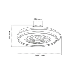 Deckenventilator 'Andrea 3CCT'