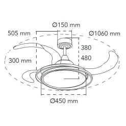 Deckenventilator 'Antila AC1'