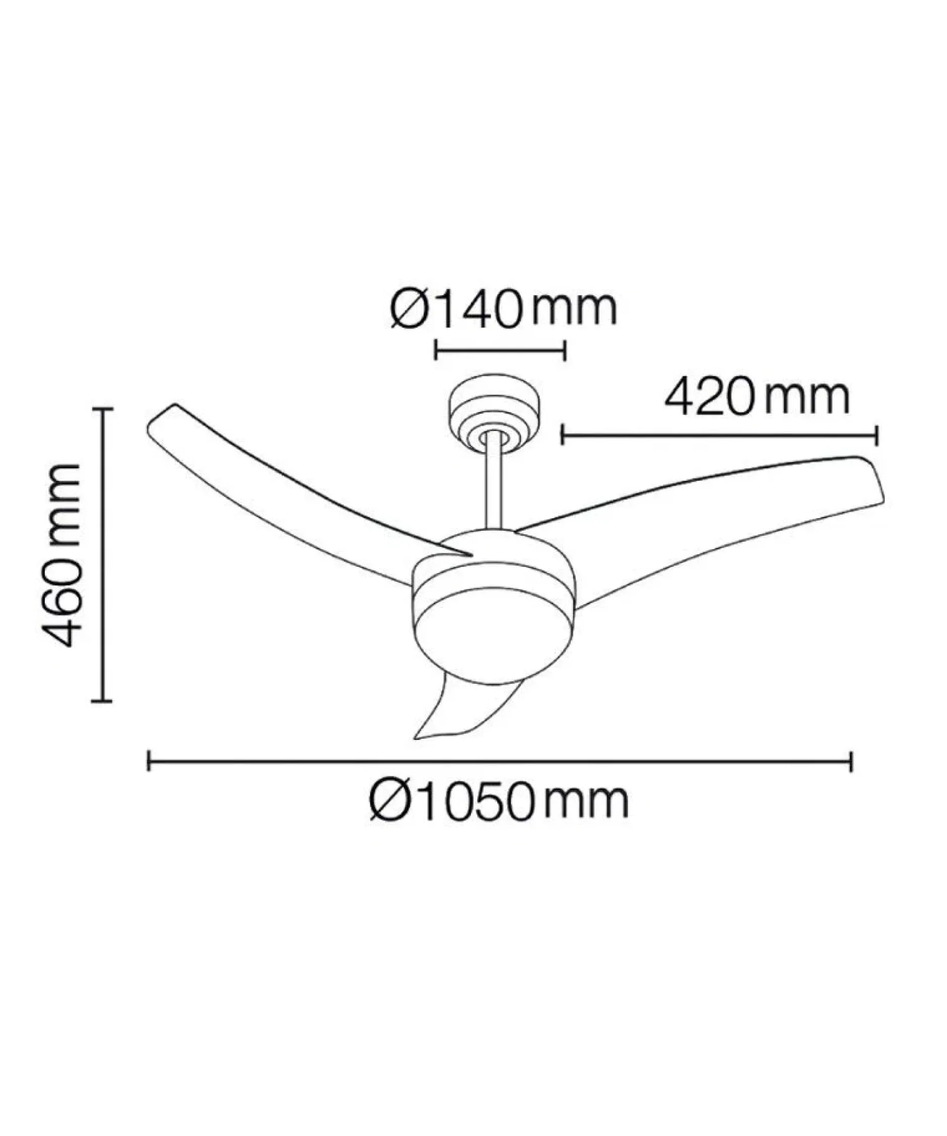 Deckenventilator 'Bloq AC'