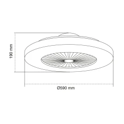 Deckenventilator 'Kitale 3CCT'