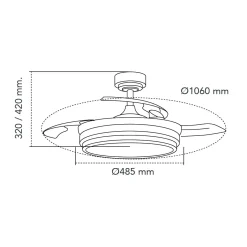 Deckenventilator 'Lander LS1'