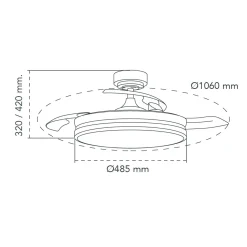 Deckenventilator 'Moss MC1'
