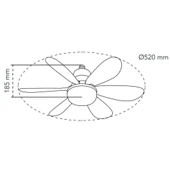 Deckenventilator 'Nikiya NL1'