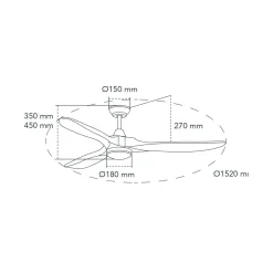 Deckenventilator 'Yenbig BR'