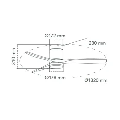 Deckenventilator 'Yen YC1'