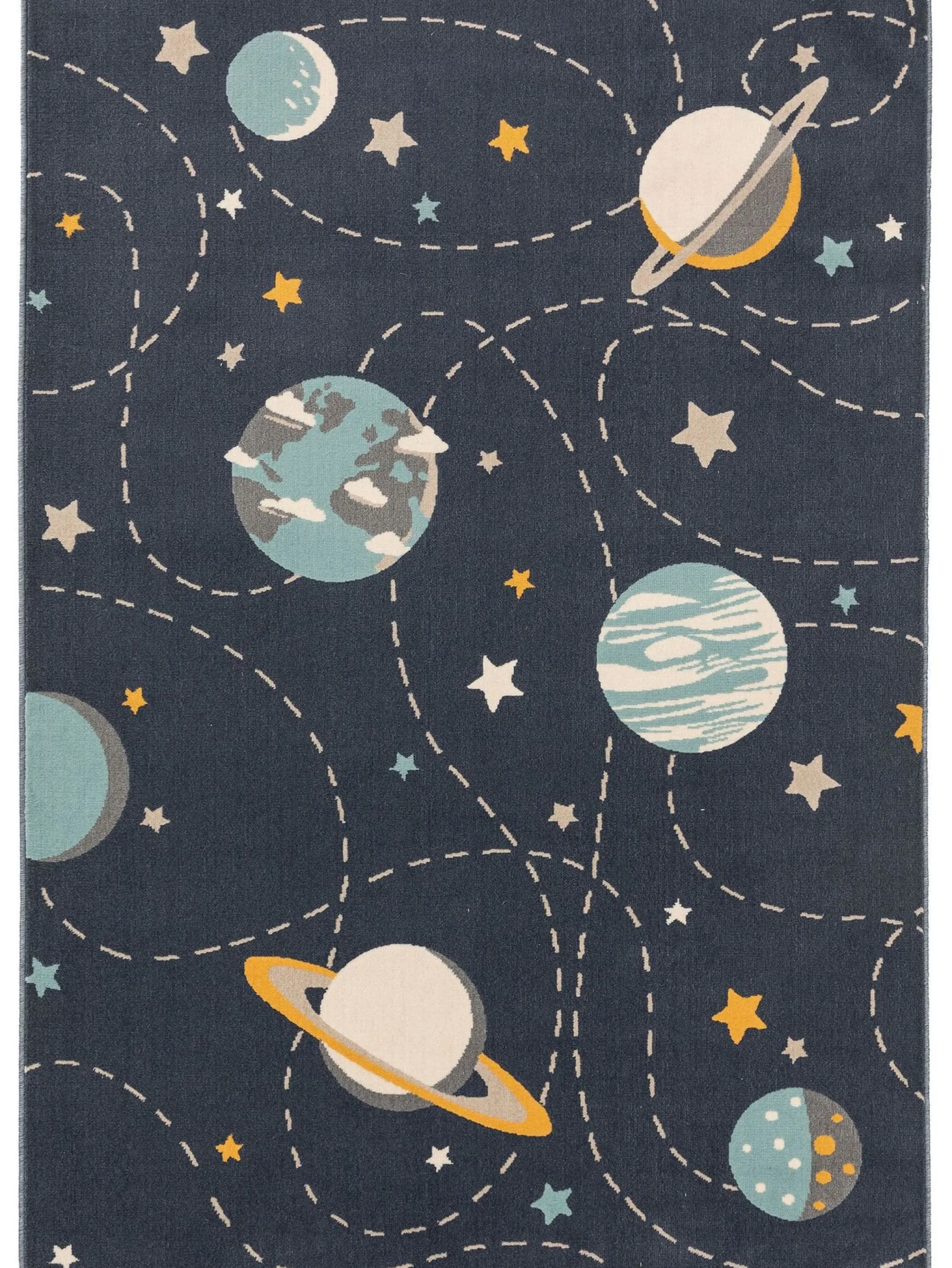 Design Kinderteppich Apollo Blau II