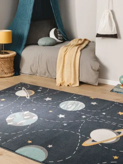 Design Kinderteppich Apollo Blau II