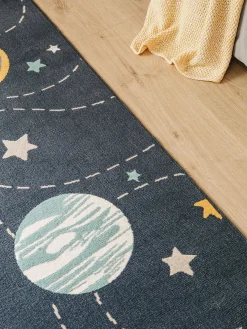 Design Kinderteppich Apollo Blau II
