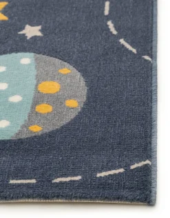 Design Kinderteppich Apollo Blau II