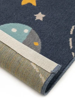 Design Kinderteppich Apollo Blau II