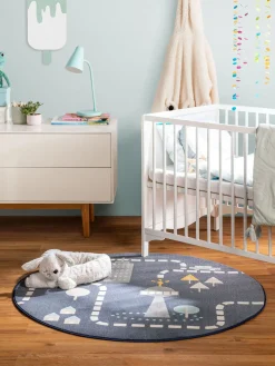 Design Kinderteppich Juno Blau III