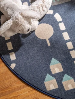 Design Kinderteppich Juno Blau III
