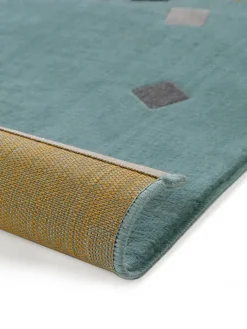 Design Kinderteppich Juno Türkis I