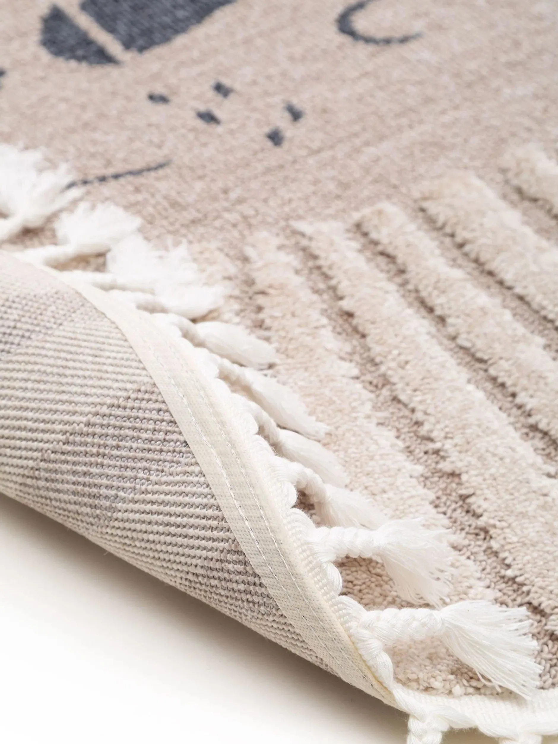 Design Kinderteppich Momo Beige XV
