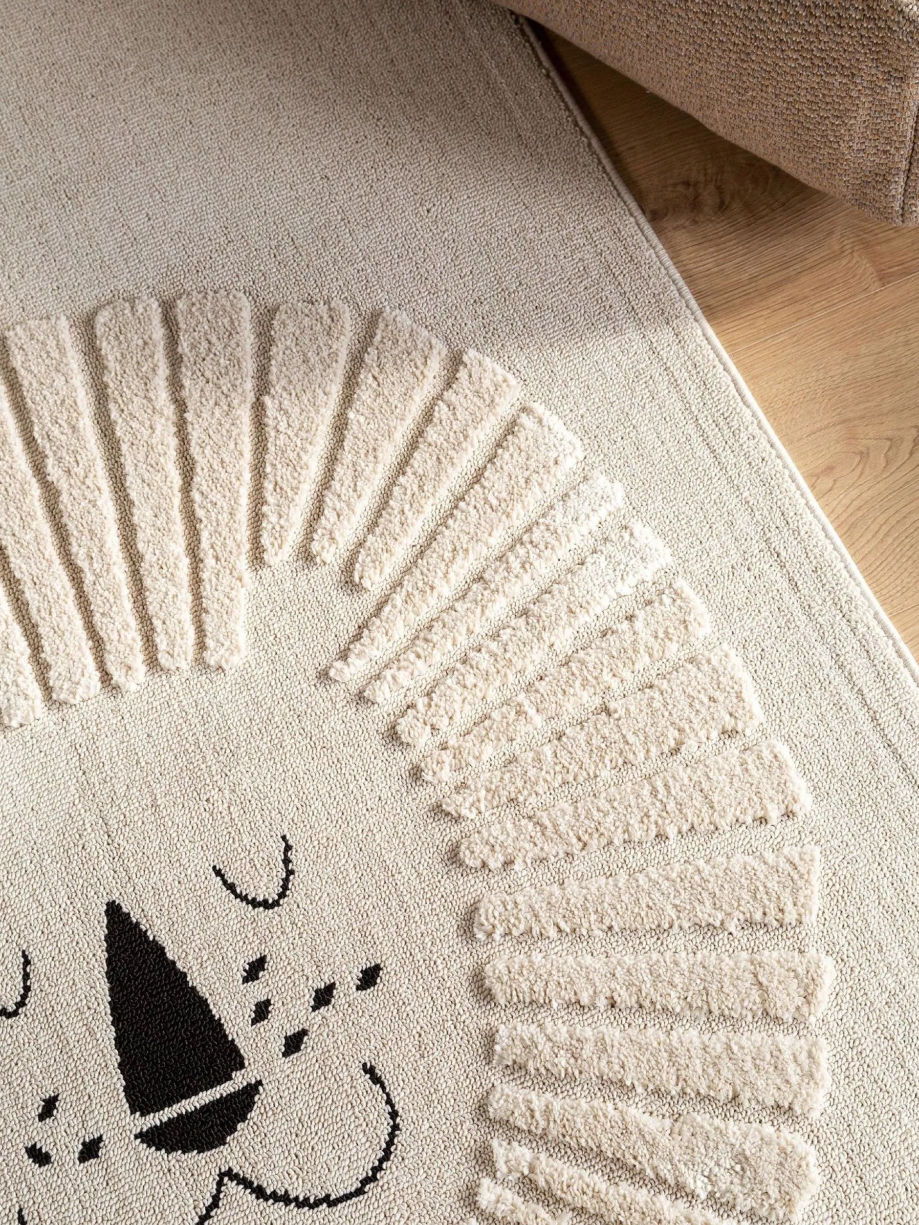 Design Kinderteppich Momo Beige XIV