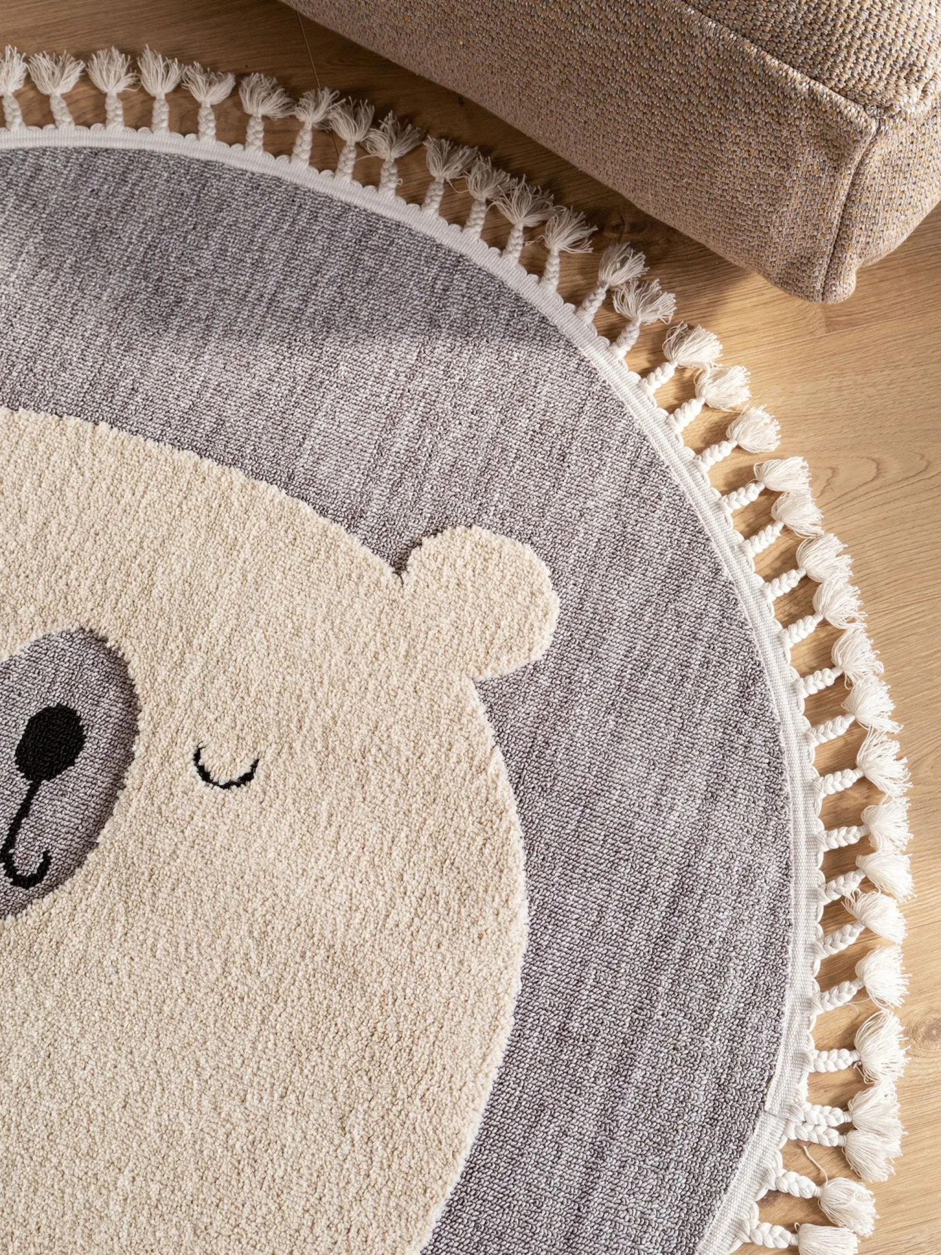 Design Kinderteppich Momo Grau I