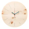 Design Wanduhr 'Azuhr Zirbe rund'